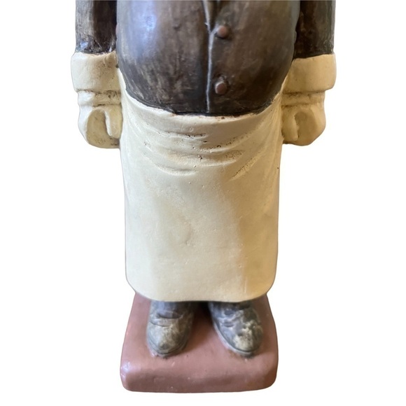 Pig Waiter Statue 9.8" Apron Kitchen Figurine - Picture 6 of 12